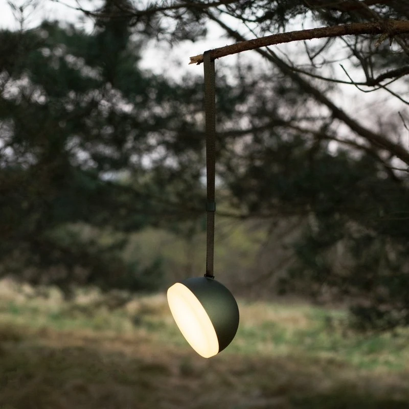 New Works Lampe Sphere Portable Vert Profond