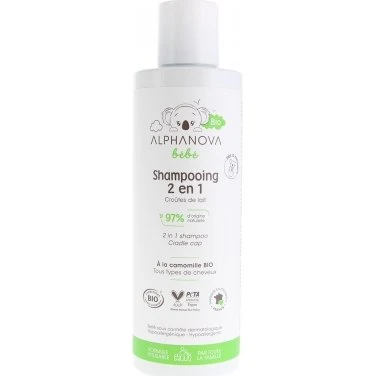 Alphanova Bébé Shampoing 2en1 Bio 200 ml