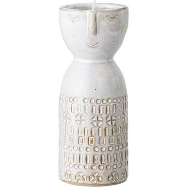 Bloomingville Vase Embla en grès blanc