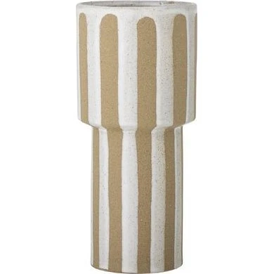 Bloomingville Vase Awah Grès Beige H29 cm