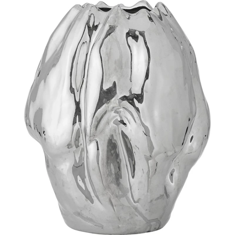 Bloomingville Vase Bobby argent, 29 cm