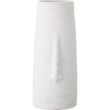 Bloomingville Berican Vase Blanc 40 cm Terre Cuite