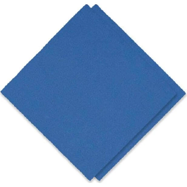 Sun Ouate - Serviettes Point à Point Bleu Marine 38x38cm (40 unités)