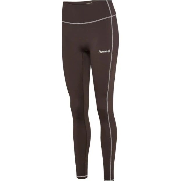 Legging Hummel Pulse Retro Marron Femme - Taille Haute