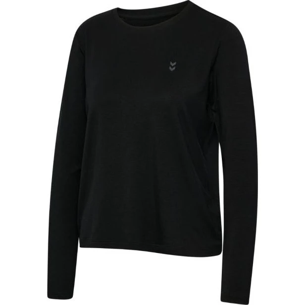 Hummel T-shirt Yoga Soft Loose Manches Longues Noir Femme