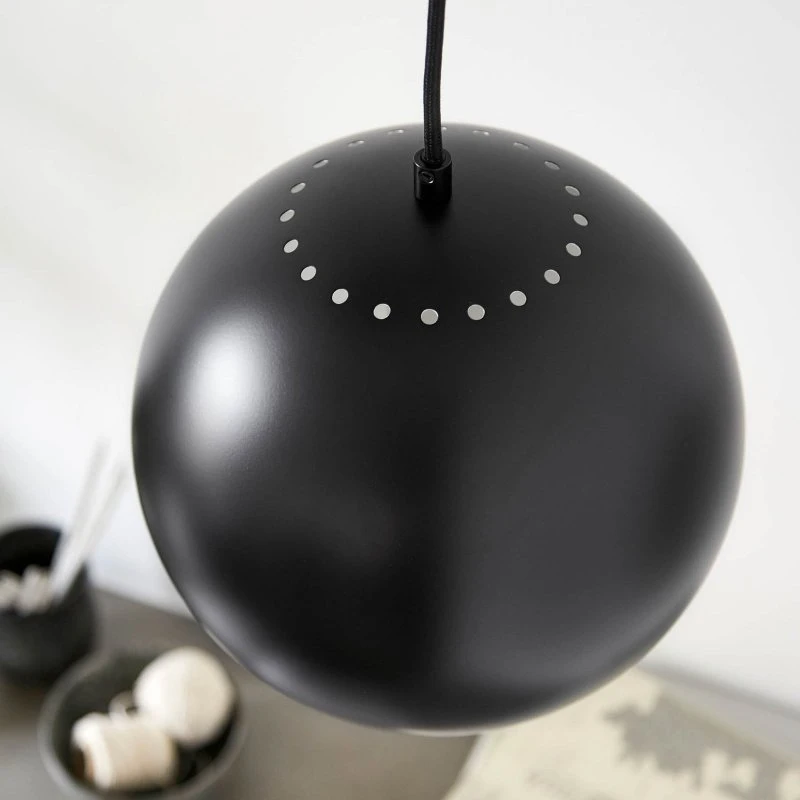 Suspension FRANDSEN Ball Ø 25 cm - Noir Mat