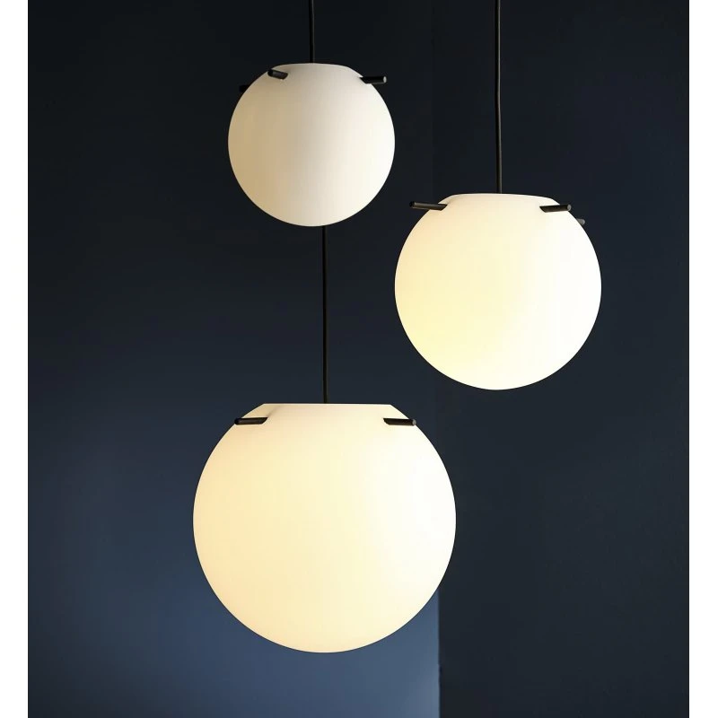Frandsen Suspension Koi Ø25 Opal Blanc/Noir