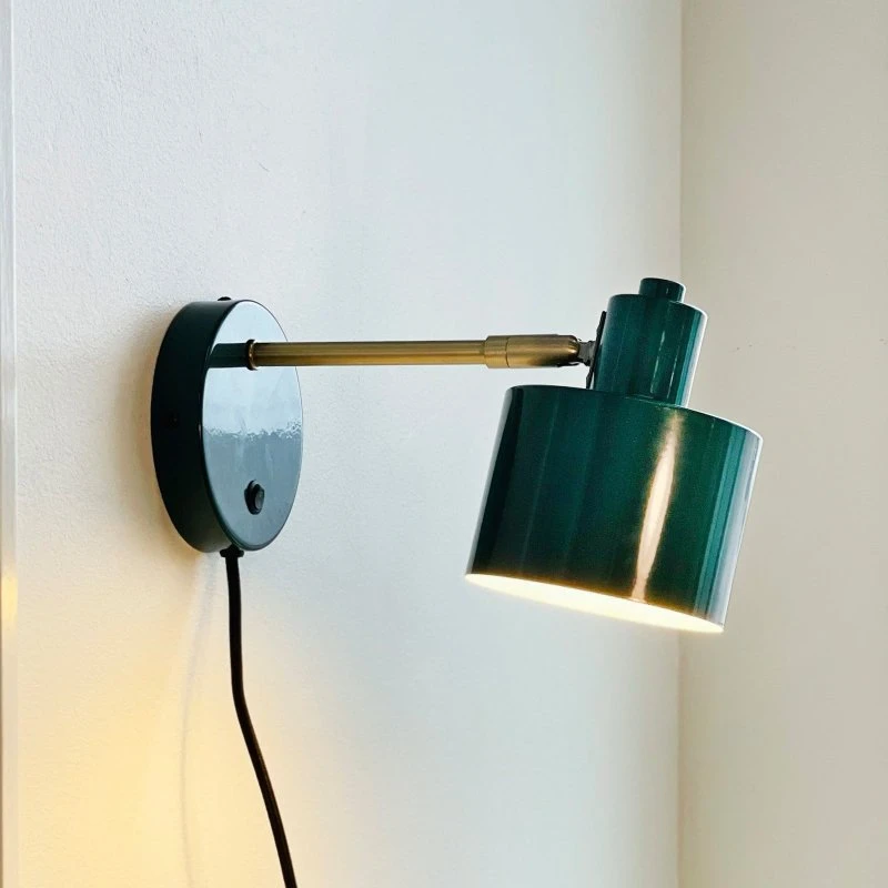 Dyberg Larsen Ocean Applique murale Vert Foncé et Laiton, 30 cm