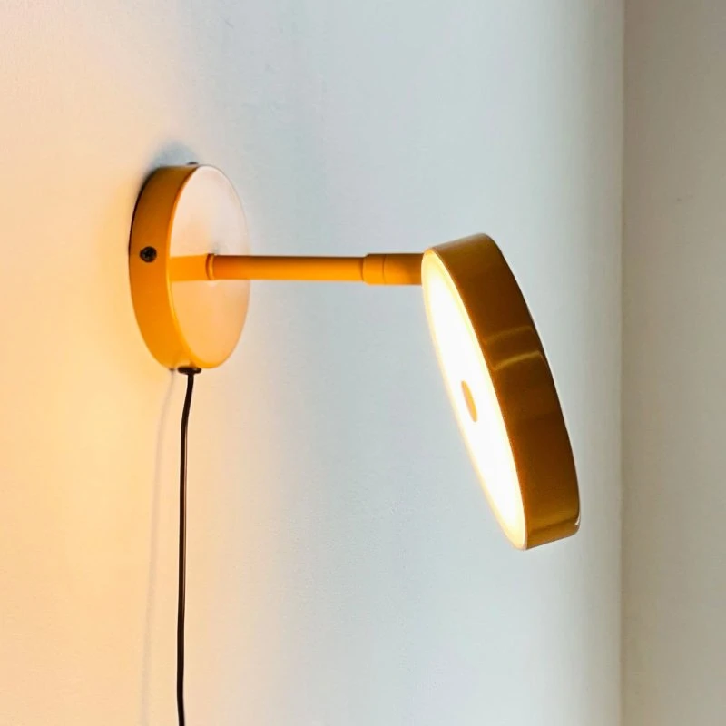Dyberg Larsen Applique Murale LED Starlight Jaune, Ø 14 cm