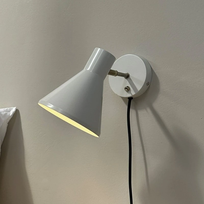 Dyberg Larsen Applique Murale Sleep - Blanc/Laiton - Ø 15 cm