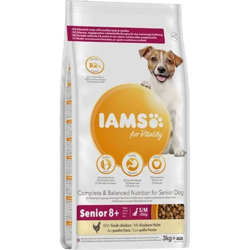 IAMS for Vitality Senior Petit & Moyen Poulet 3kg