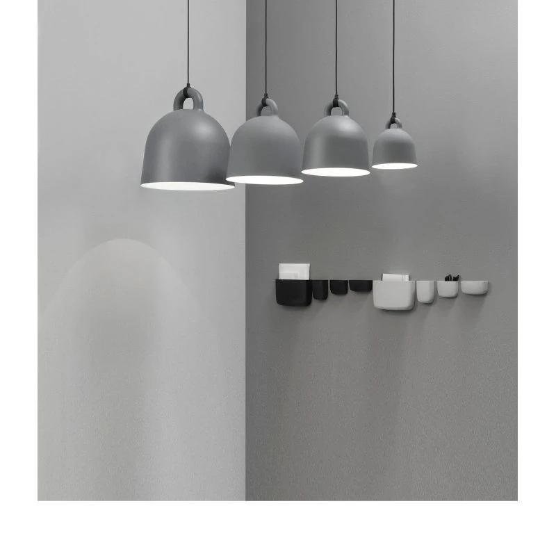 Normann Copenhagen Bell Suspension Moyen Gris