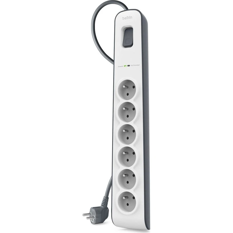 Belkin BSV603ca2m Noir, Blanc 6 prises 2 m
