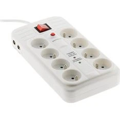 Zenitech Parafoudre 8 prises 16A Blanc