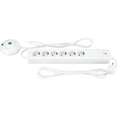 Rev Multiple Socket Outlet 6 Fold 1.5 m Blanc