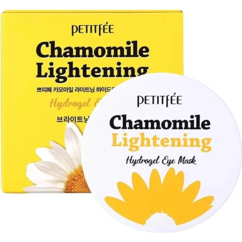PETITFEE Masque Hydrogel Éclaircissant à la Camomille pour les Yeux