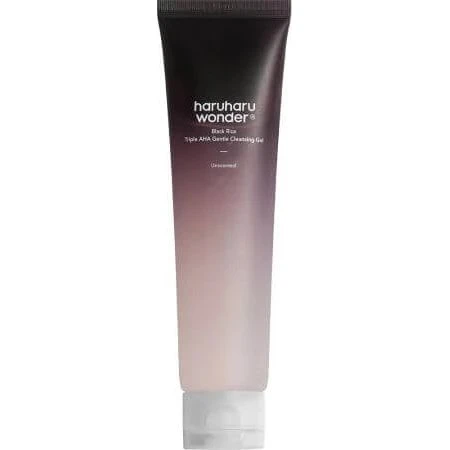 Haruharu Wonder Gel Nettoyant Doux Triple AHA au Riz Noir, 100ml