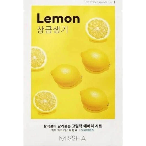 Missha Masque Éclat Airy Fit à l'Extrait de Citron, 19g