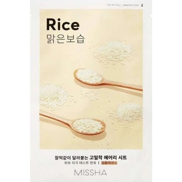 Missha Masque Airy Fit Radiance à l'extrait de riz, 19 g