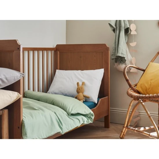 Lilou Housse de couette enfant 100x140 cm Gris Galet