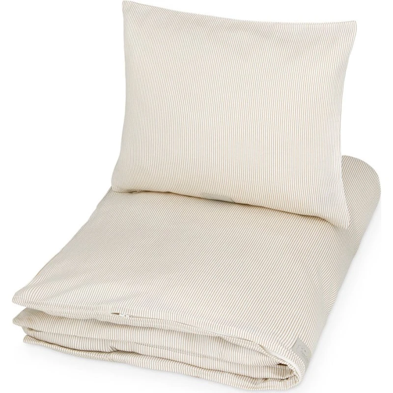 Cam Cam Copenhagen - Linge de lit 140x200 cm rayures camel
