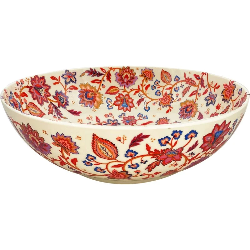 Jaipur - Saladier en mélamine fleuris 31 cm