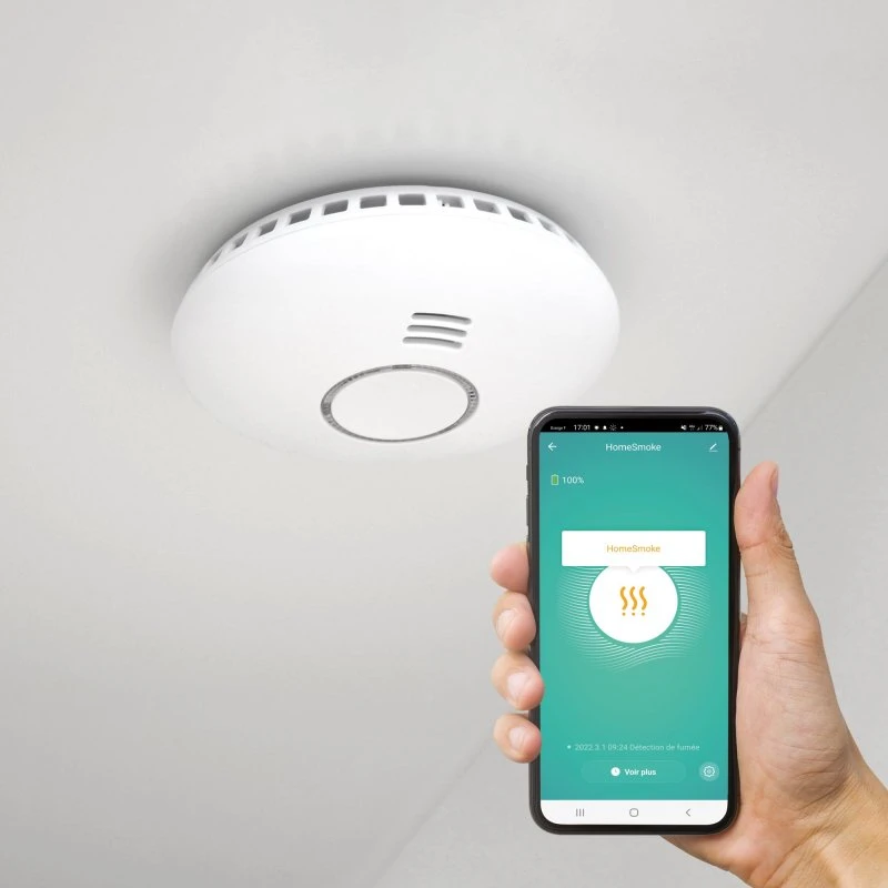 Avidsen HomeSmoke Détecteur de fumée connecté Wifi