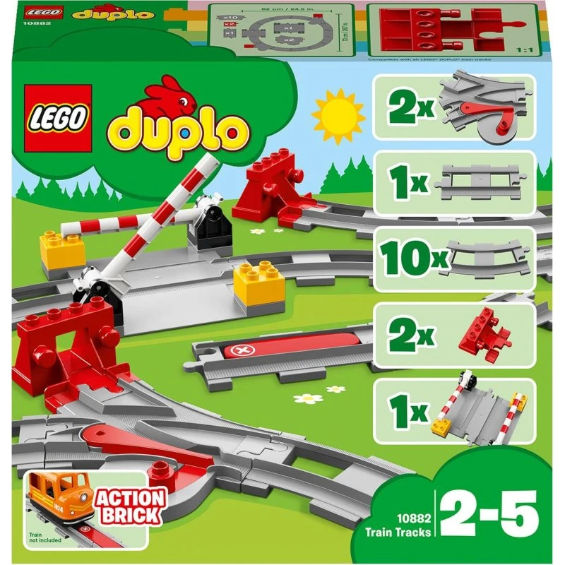 LEGO Duplo 10882 - Kit d'extension de rail 23 pièces