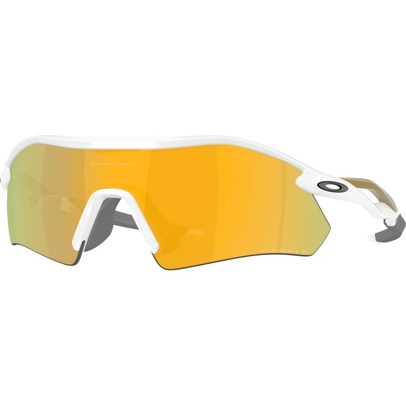 Oakley Radar Plate Lunettes de Soleil Prizm 24K Polarized Blanc Or