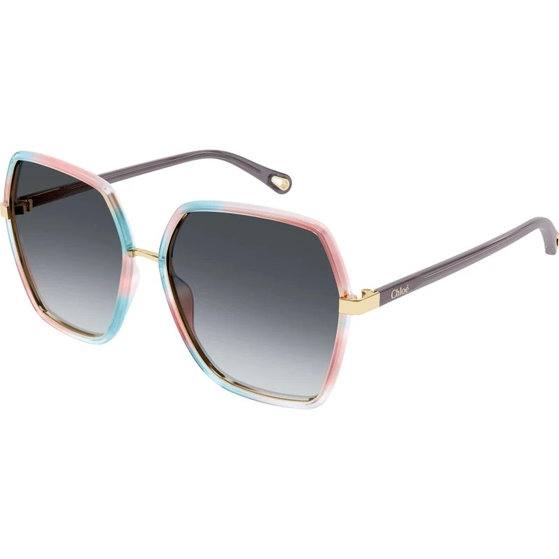 Chloé Lunettes de soleil CH0262S Carré Marron Clair