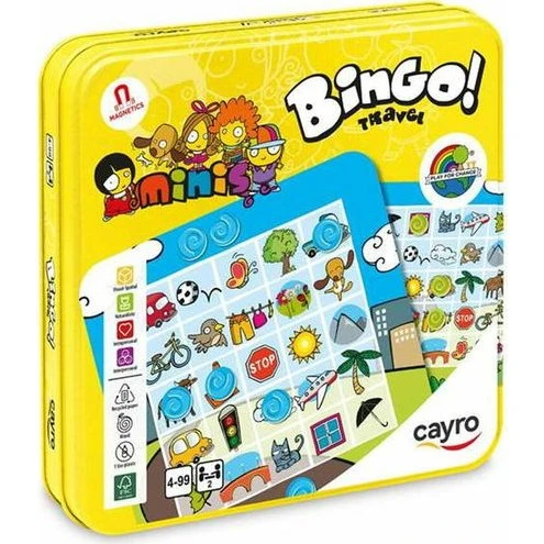 Cayro Bingo Travel en bois jaune