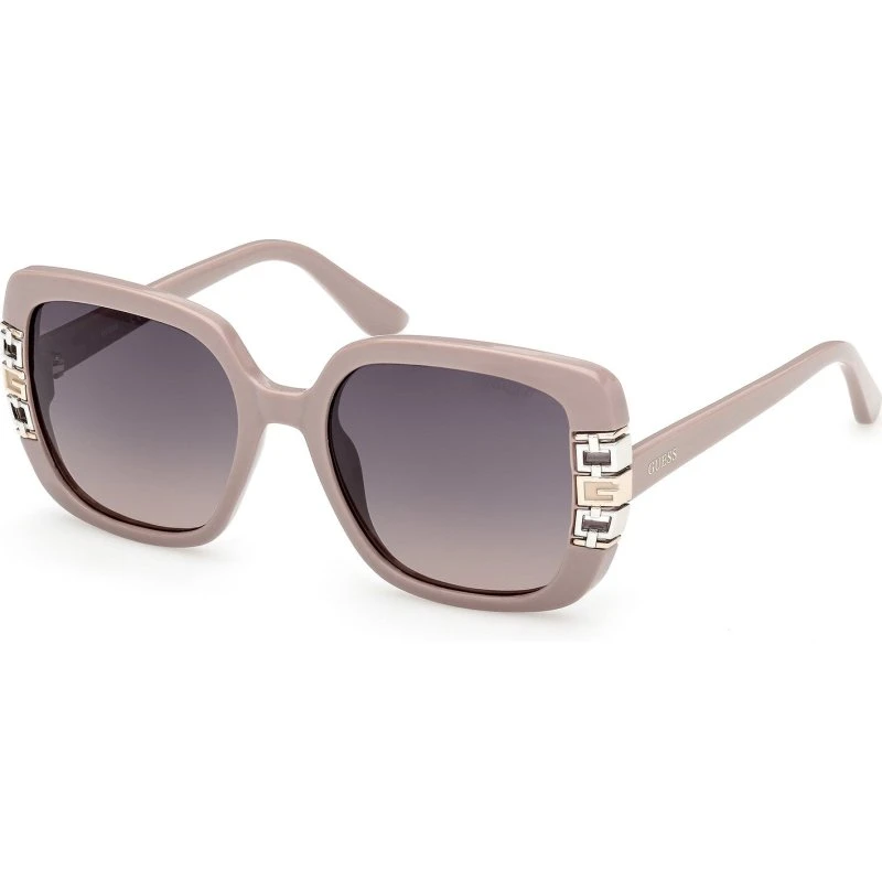 Guess GU00294 57B Lunettes de Soleil Carrées Beige Fumées pour Femme