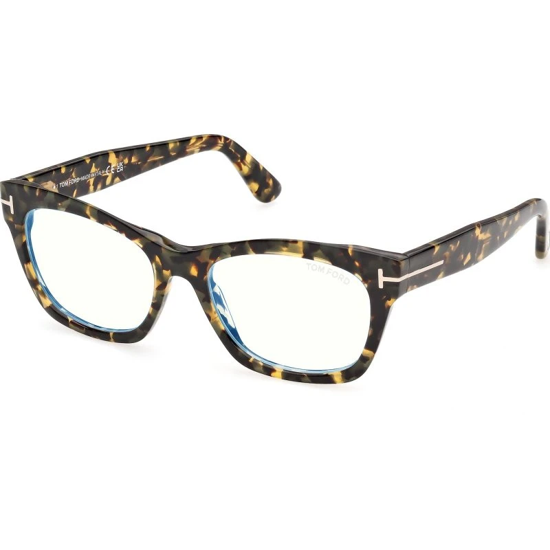 Tom Ford FT6173-B Lunettes de vue Carrées en Acétate - Havana