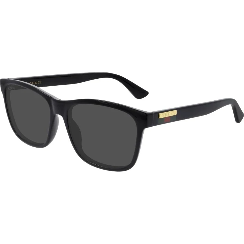 Gucci Homme GG0746S Lunettes de Soleil Carrées Noires