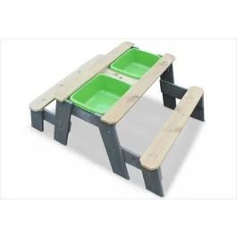 Exit Aksent Table à sable, eau et pique-nique + 2 bancs