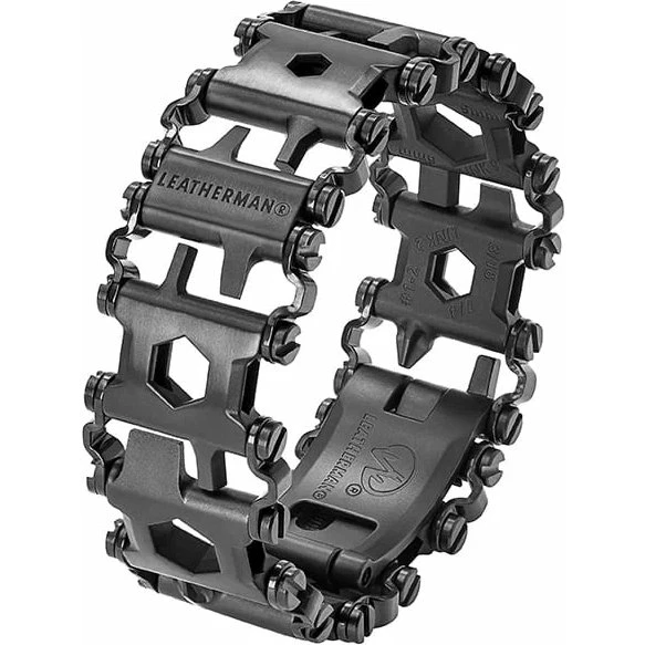 Leatherman Tread Noir 29 outils - Bracelet acier inoxydable