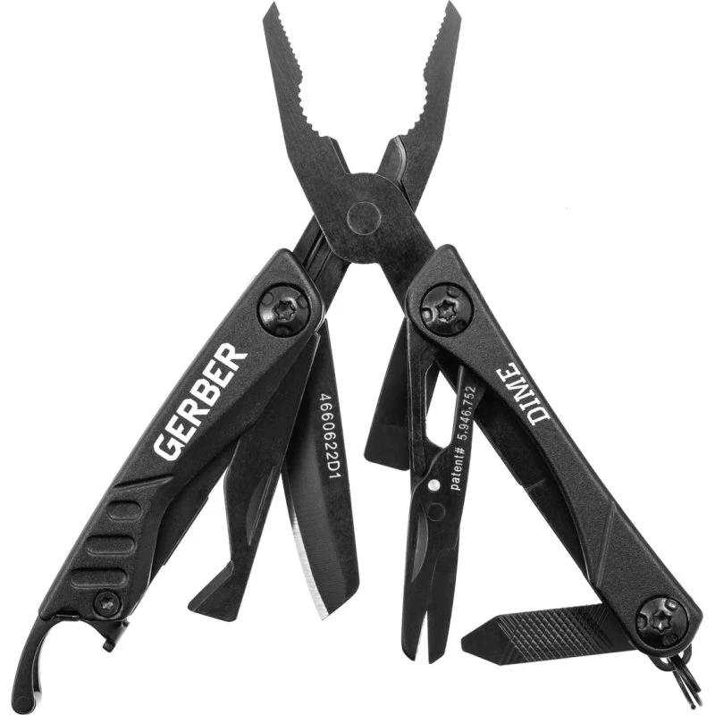 Gerber Dime Noir - Outil Multifonctions 12 Fonctions