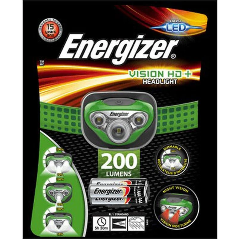 Energizer Vision HD+ Lampe frontale 7 LED