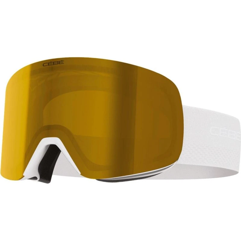 Cebe Striker 2 Sm Masque Ski Blanc Marron Gold Mirror