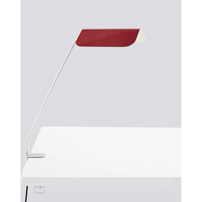 HAY Lampe à pince Apex, Rouge, Acier, E14