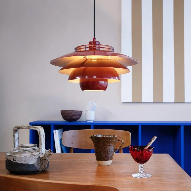 Dyberg Larsen Ejka Suspension Métal Rouge Foncé