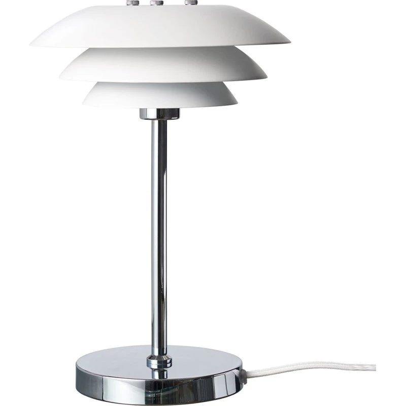 Dyberg Larsen Lampe à poser DL20, Blanc, Design Scandinave