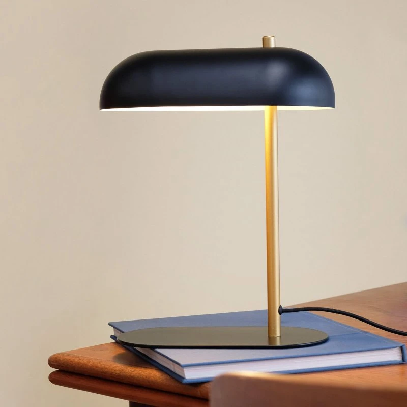 Lampe à poser Arch Dyberg Larsen - Noir Mat et Laiton