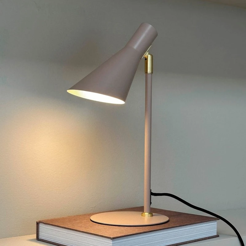 Dyberg Larsen DL12 Mini Lampe à poser Beige et Laiton