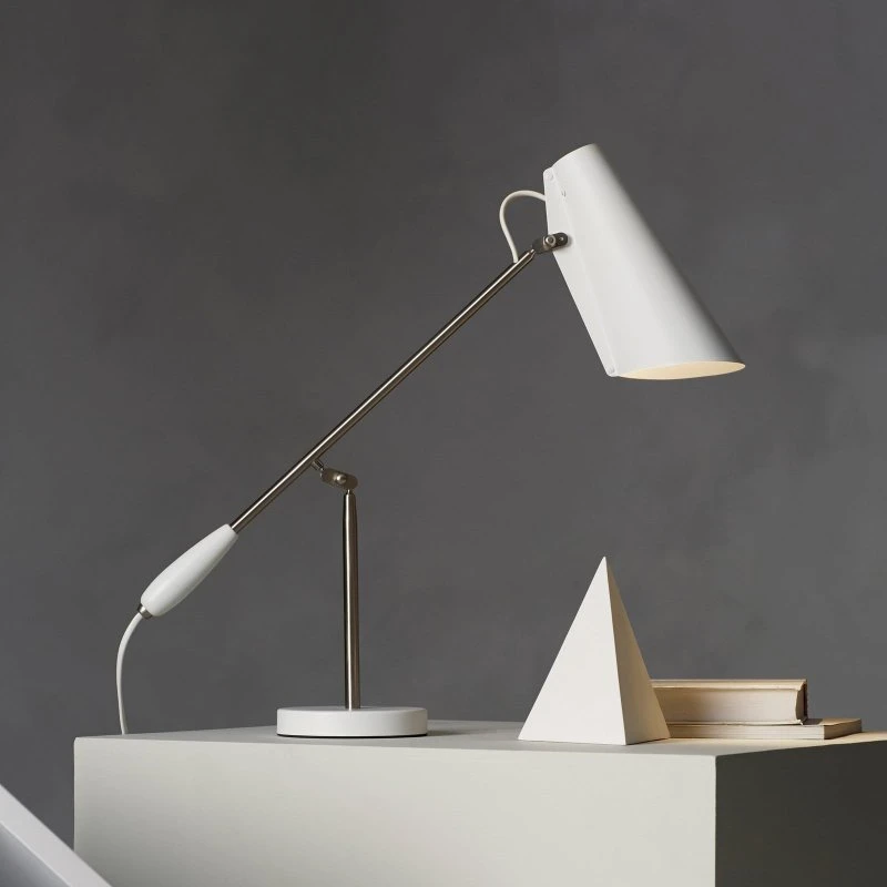 Northern Birdy Lampe de Table Blanc/Chrome