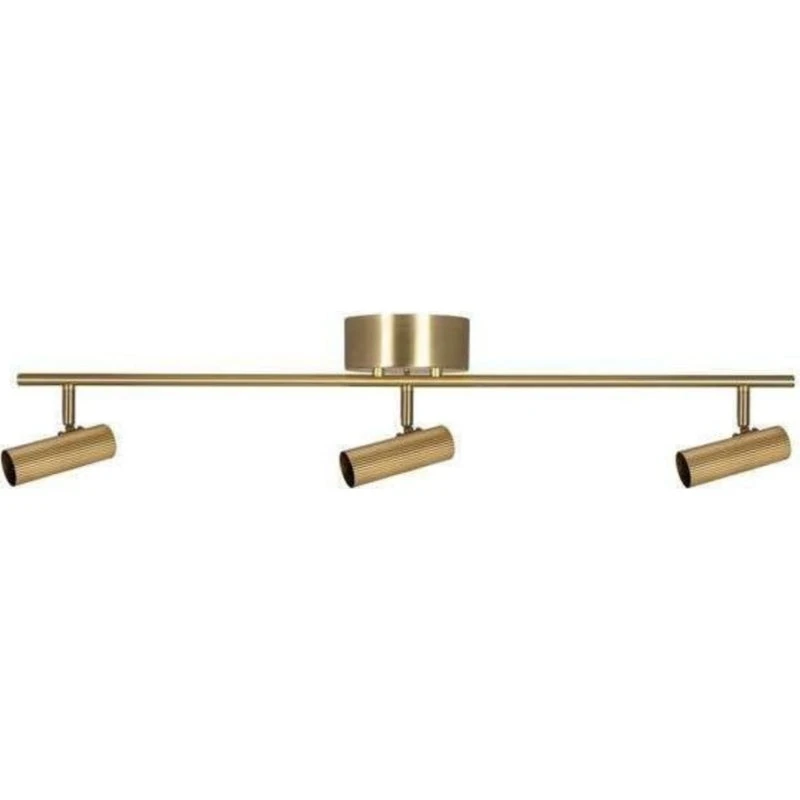 Globen Lighting Hubble 3 Long Plafonnier Laiton Brossé