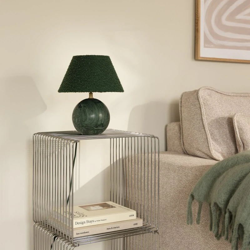 Globen Lighting Lampe à Poser Castello 24 en Marbre Vert Foncé