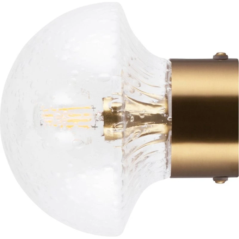Globen Lighting Fungo 16 Plafonnier/Applique Verre Transparent et Laiton