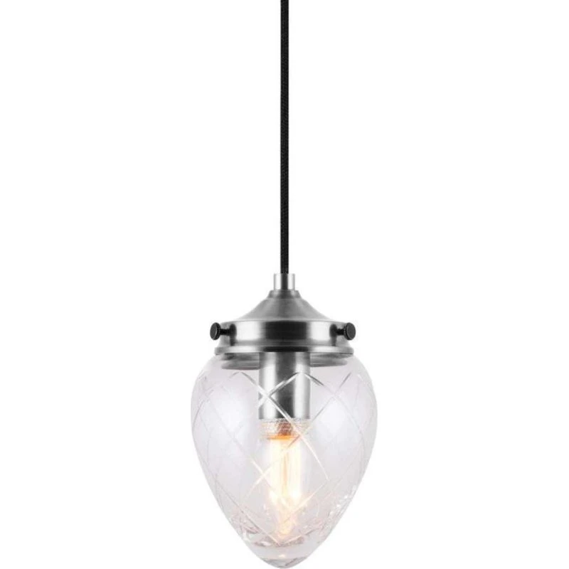 Globen Lighting Suspension Juni 11 - Acier Antique et Verre Transparent