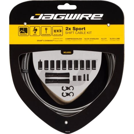 Jagwire 2x Sport Shift - Kit Câbles Dérrailleur